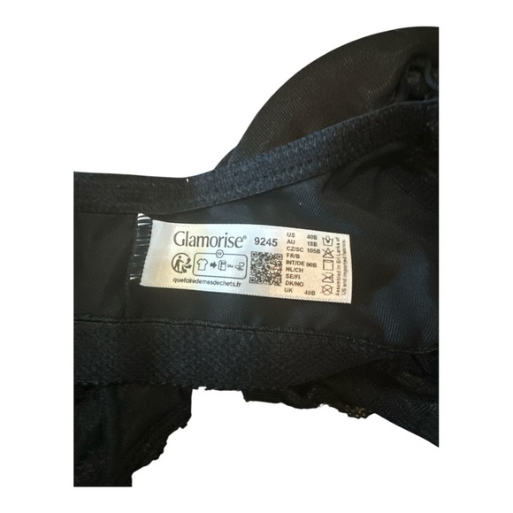 Glamorise Women’s Plus Size Wonderwire Lace Front-Closure Underwire Bra 9245 New - Picture 5 of 5